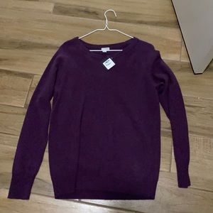 Purple Nordstrom cashmere sweater